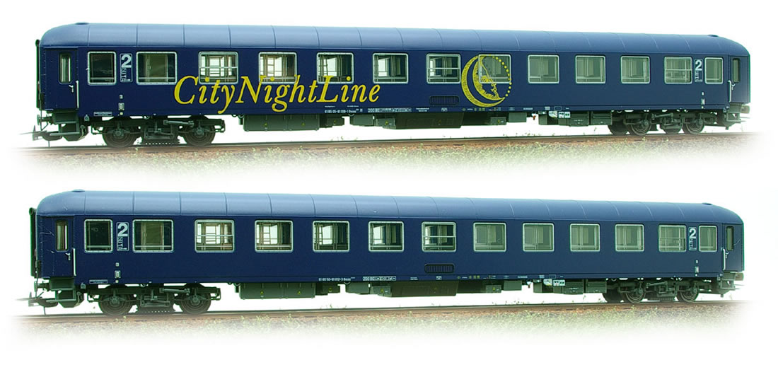 LS Models 49010 - 2pc Passenger Coach Set “City Night Line” Bvcmz + Bvcmz